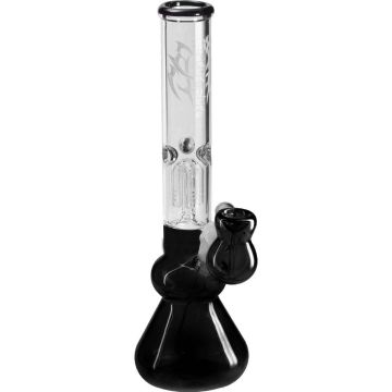 Glazen Percolator Ice Bong (Black Leaf) 