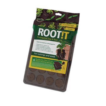 Natuurlijke Wortelsponzen (ROOT!T) 24 stuks met tray 